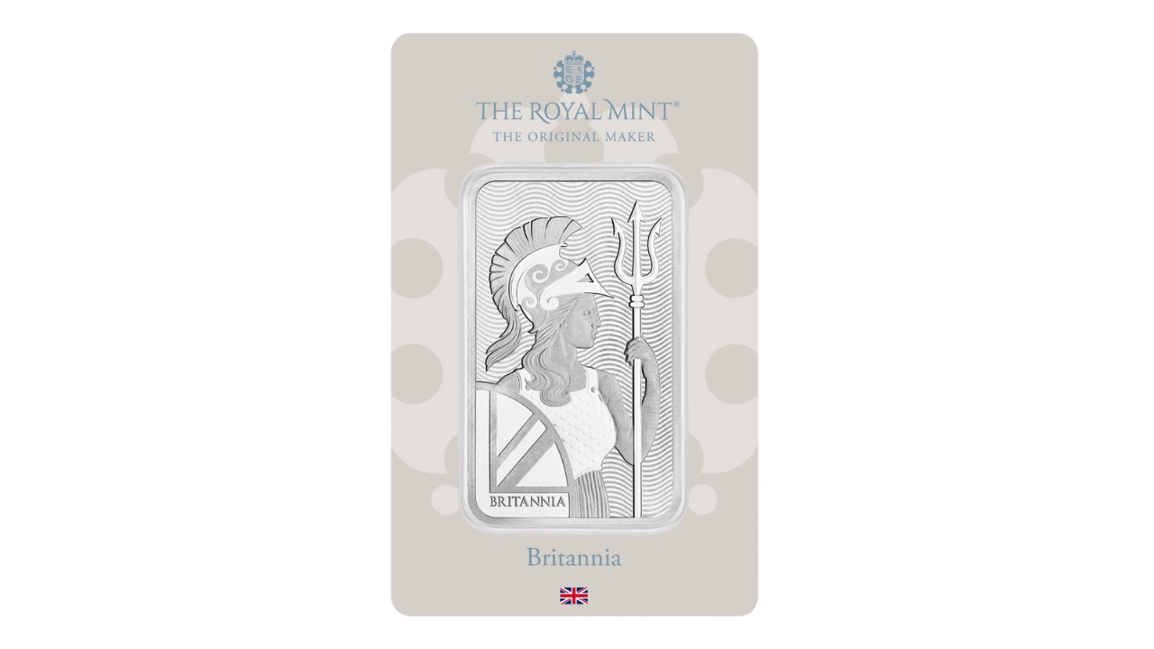 Britannia 100g Silver Bullion Minted Bar